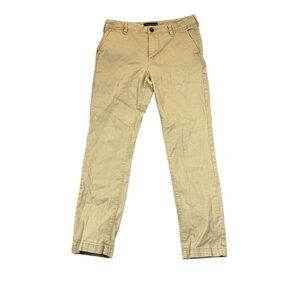 Aeropostale Mens Chino Pants Size 31x30 Beige Casual Trouser Straight Flat Front